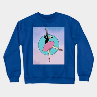 Dancing Ballerina Ballet Figures Crewneck Sweatshirt